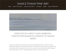 Tablet Screenshot of janiceevans.com